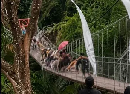 吊橋驚傳斷裂!50人命懸一線、重量級人物受困 第 4 張