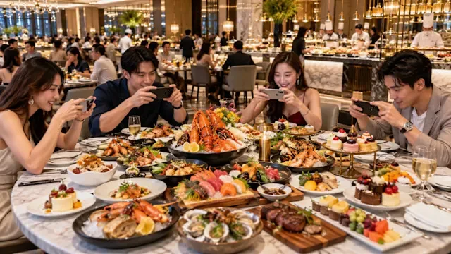 台中吃到飽5人狂嗑47盤肉,第48盤一翻店員急叫店長 第 3 張