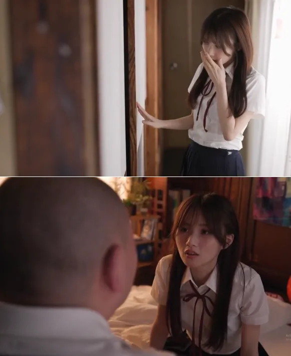 妹妹看哥哥自習那麼認真，吵著讓哥哥教她 第 1 張