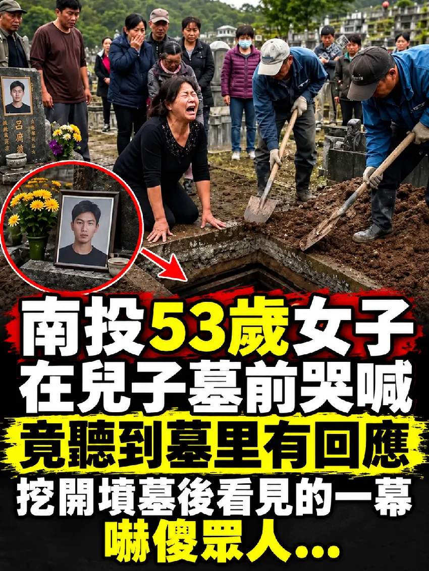 掃墓聽到墓裡有回應!南投婦挖開兒子墳墓,一幕嚇傻眾人 第 1 張